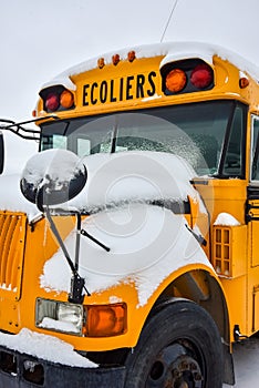 School closed due to bus caught in snowstorm