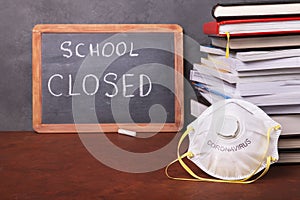 School closed due to coronavirus photo
