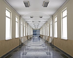 School corridor