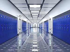 School corridor interior.