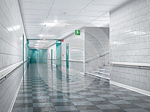 School corridor interior.