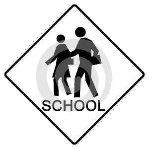 School crossing sign