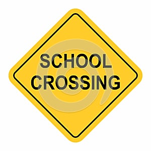 School Crossing traffic sign