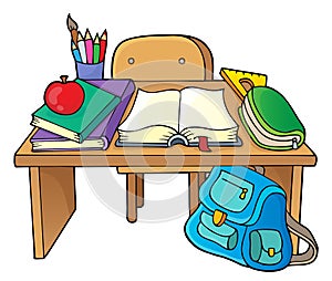 School desk theme image 1