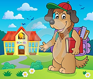 School dog theme image 2