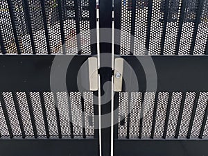 school door steel iron guard security gate metal mesh secure gates industrial entrance doors protection