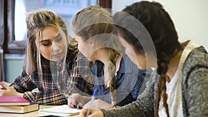 School education discipline classmates chatting