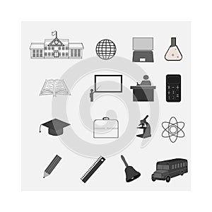 School and Education Icons Big vector collection