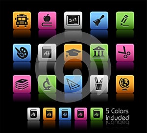 School & Education Icons / ColorBox