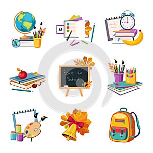 School And Eduction Related Sets Of Objects