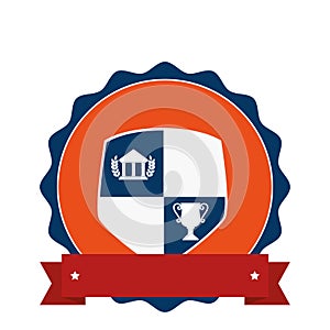 School emblem frame icon