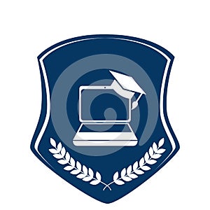 School emblem frame icon