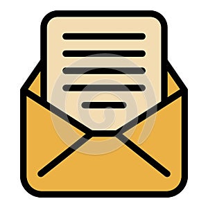 School envelope icon vector flat