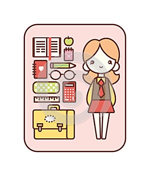 School equipment set