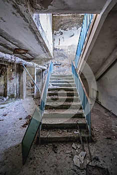 School in former military base in Chernobyl Exclusion Zone, Ukraine