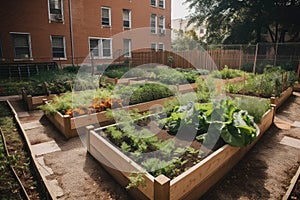 a school garden, where students learn about aquaponics and hydroponic systems