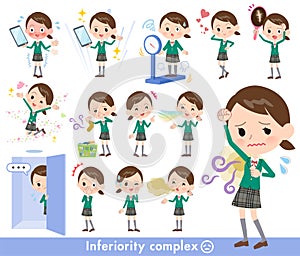 School girl Green Blazer_complex