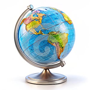 School Globe isolated on white background
