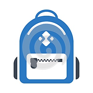 School glyph colour vector icon