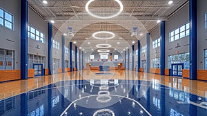 school gym modern interior