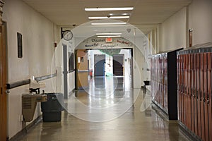 School hallway photo