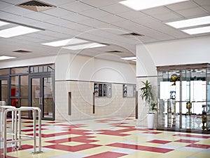 School hallway interior photo