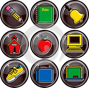 School Icon Buttons