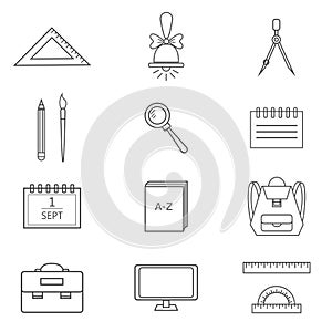 School icons set 2 EPS8