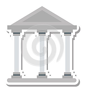 School Isolated Vector Icon Editable