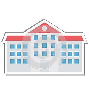 School Isolated Vector Icon Editable