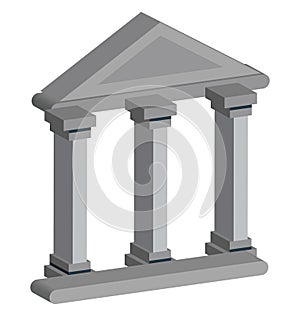 School Isolated Vector Icon Editable