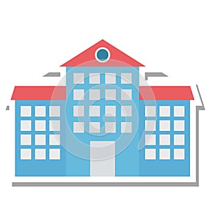 School Isolated Vector Icon Editable