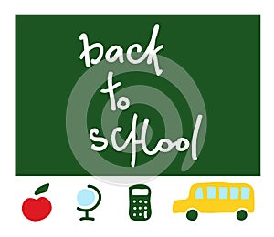 School items, `back to school`. vector