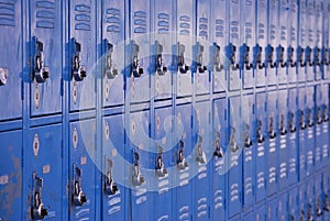 School metal lockers