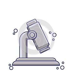 School microscope detail style icon