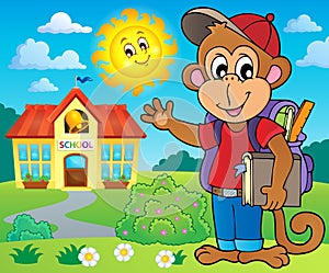 School monkey theme image 3