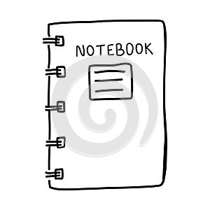 School notebook. Vector. Doodle style. Eps10.