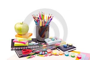 School and office stationary. Back to school concept