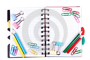 School and office stationary. Back to school concept