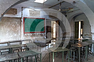 The school in old indian house