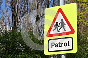 School Patrol Crossing Sign