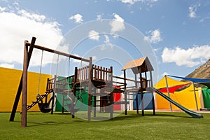 School playground on a sunny day