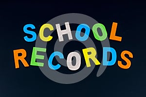 School records old college student transcript grades attendance education