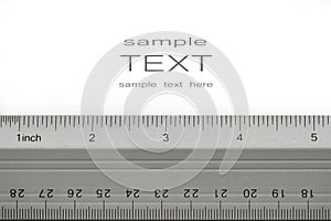 School ruler on white