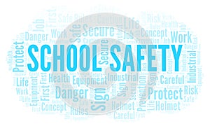 School Safety word cloud.