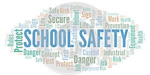 School Safety word cloud.