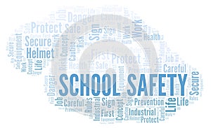 School Safety word cloud.