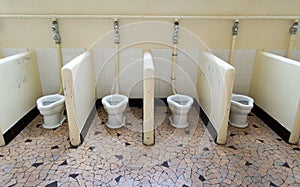 School shared toilets