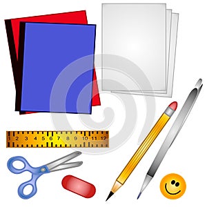 School Supplies Clip Art 2