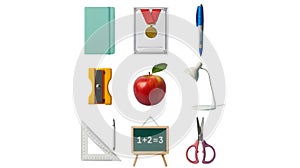 School Supplies and Learning Tools Collection